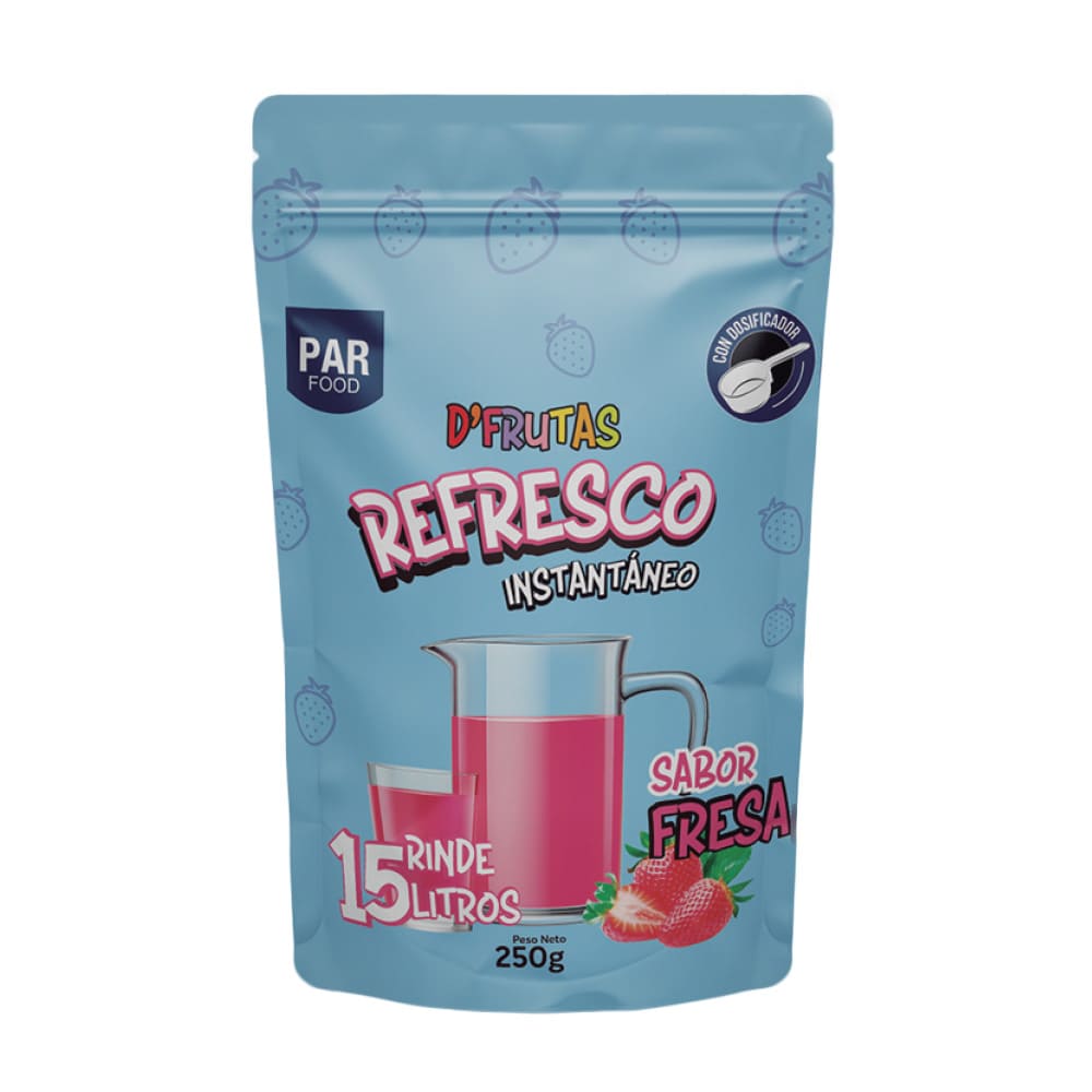 Refresco instantáneo DFrutas sabor Fresa 250 g transoccelum store